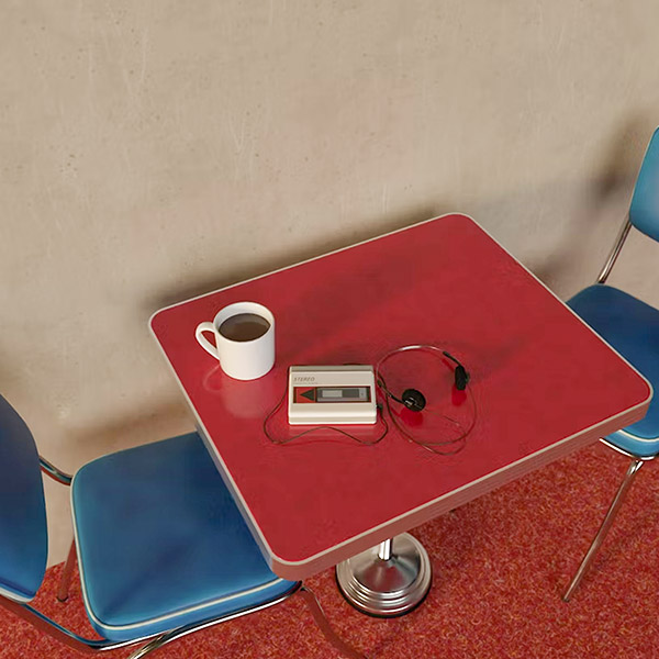 Vintage tafel en stoeltjes